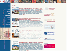 Tablet Screenshot of digicult.museen-sh.de